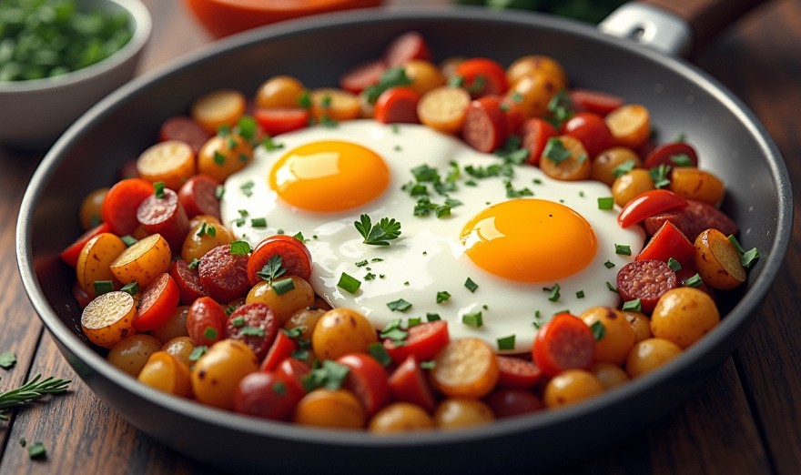 Vanlife Recipe: One-Pan Chorizo and Potato Hash (Meat Version)