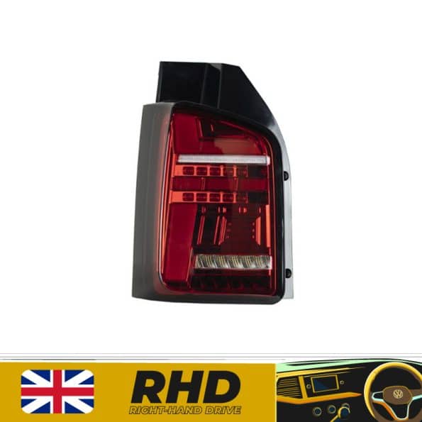 Rear Lights–Red (T6.1 Style)–Sequential Indicator–LED–RHD–VW Transporter T5.1 (2010 – 2015)