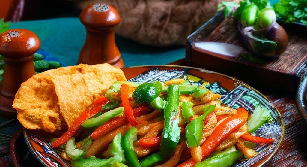 Easy One-Pan Vegetarian Fajitas on a Cadac