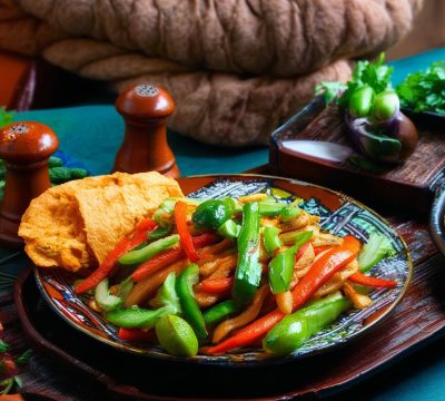 Easy One-Pan Vegetarian Fajitas on a Cadac