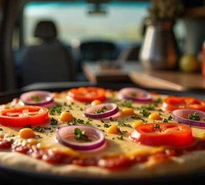 How to Make a Vegetarian Pizza in a RidgeMonkey Sandwich Toaster