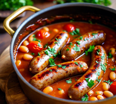 Vanlife Cooking: One-Pan Sausage & Bean Stew