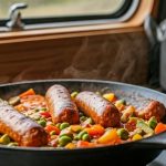 Vegetarian Sausage Casserole for Campervans | No Oven Required